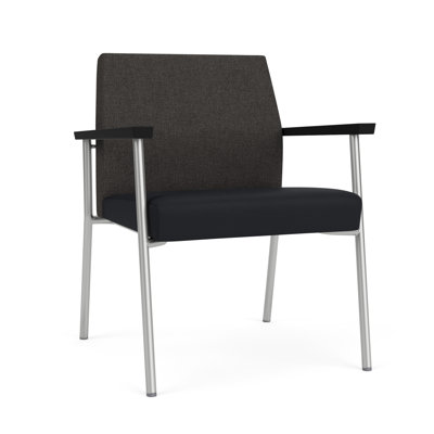 Lesro Mystic Waiting Reception Oversized Guest Chair Metal Frame