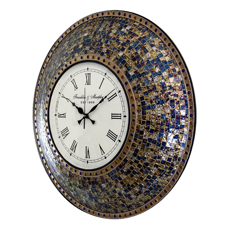Horloge murale 22,5 po Byadbo, Doré