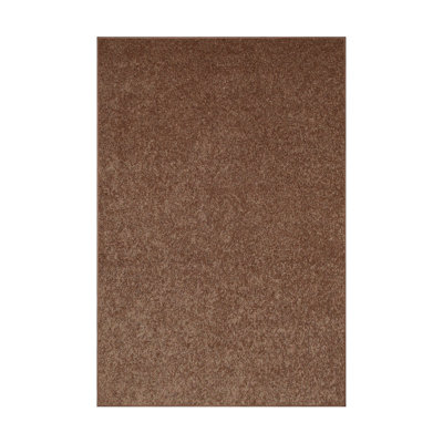 Tapis brun uni modernes en peluche de couleur unie pour animaux de compagnie et enfants, résistant aux taches et à la décoloration, parfait pour le salon, la salle à manger, la chambre à coucher, la salle de jeux et la chambre d'enfant, événement, 