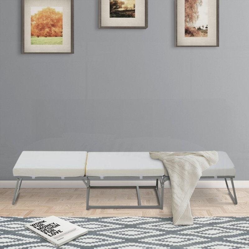 Lit simple convertible 2-en-1 pour invités HOMcom
