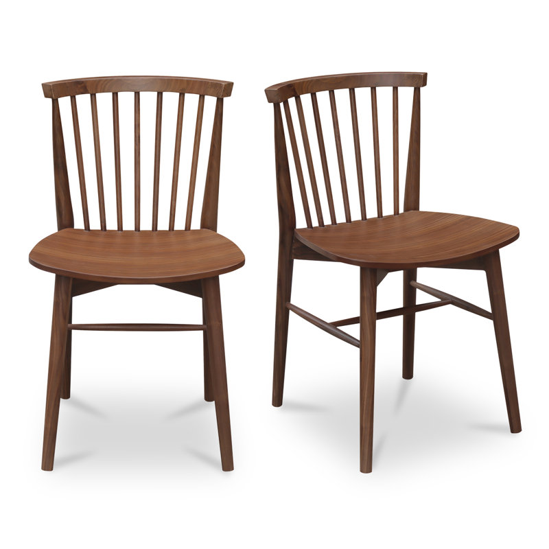 Marley Dining Chair Walnut-Set of Two, Walnut