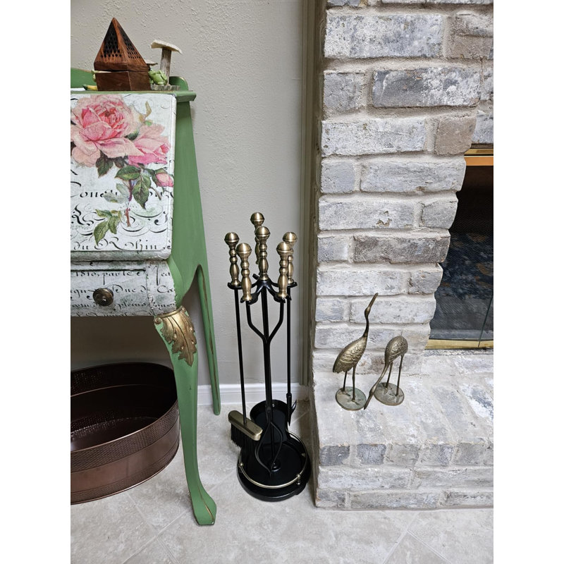 Ensemble de 5 outils de foyer de 78 cm (30,7 po) avec support