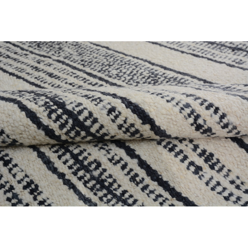 Nomad Wool Striped Area Rug, Rectangle 9' x 12'