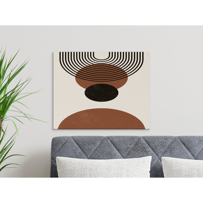 Wrapped Canvas Print Set, 101.6 cm H x 152.4 cm W, Brown/Black