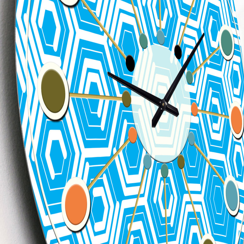Horloge murale rétro Mid-Century, Petit