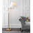 Swivel Swing Arm Floor Lamp With Led Bulb, 60-Inch Adjustable Standing Light For Living Room, Bedroom, And Home Office