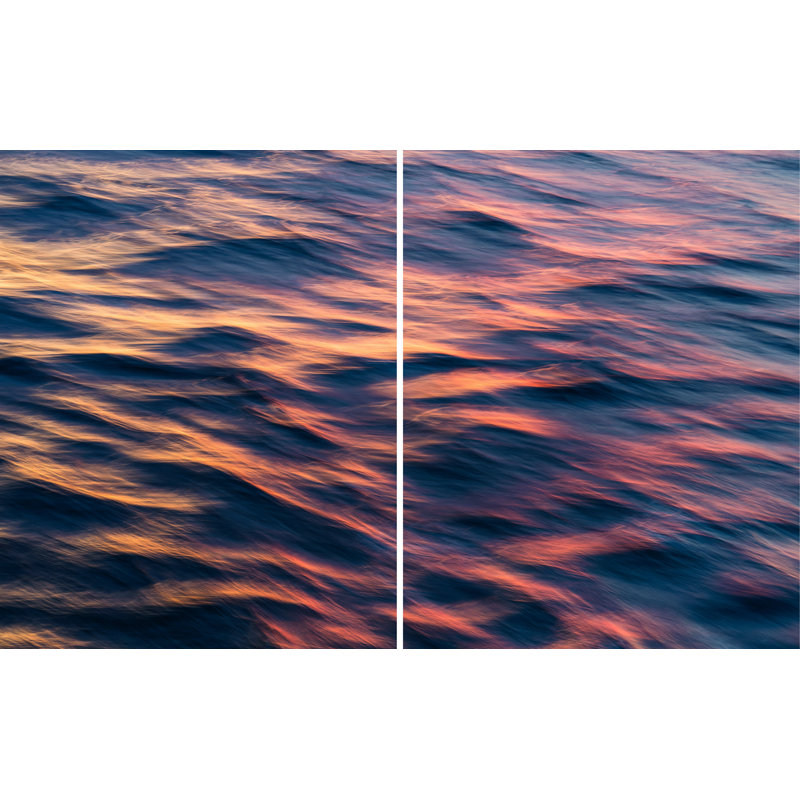 Out To Sea Pair, 29" H x 35" W, White