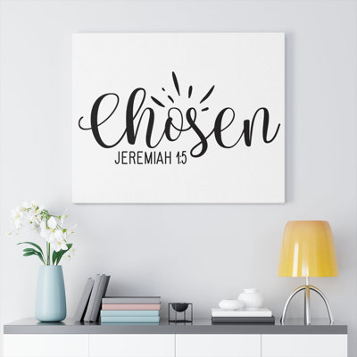 Chosen Jeremiah 1:5 1 Piece Wrapped Canvas Wall Art