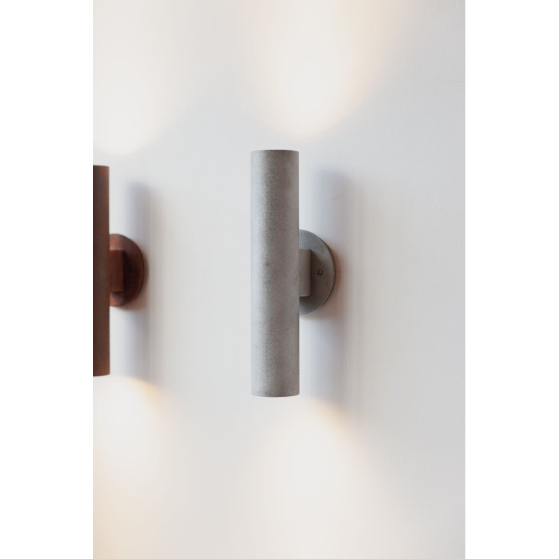 Roest Industrial Steel Pipe Sconce Light, Zinc
