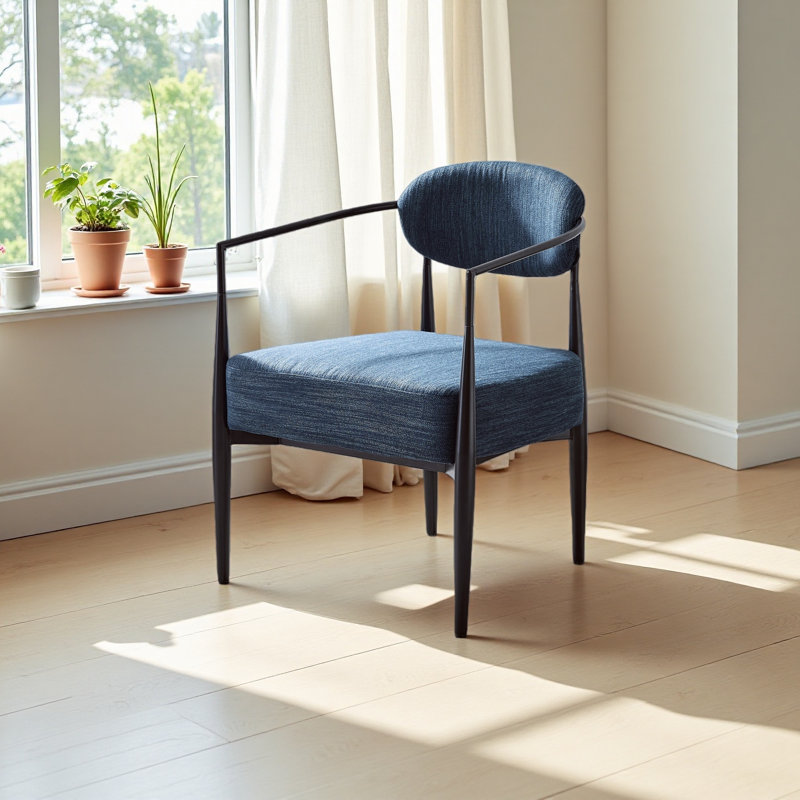 Fauteuil d'appoint rembourré Mid-Century