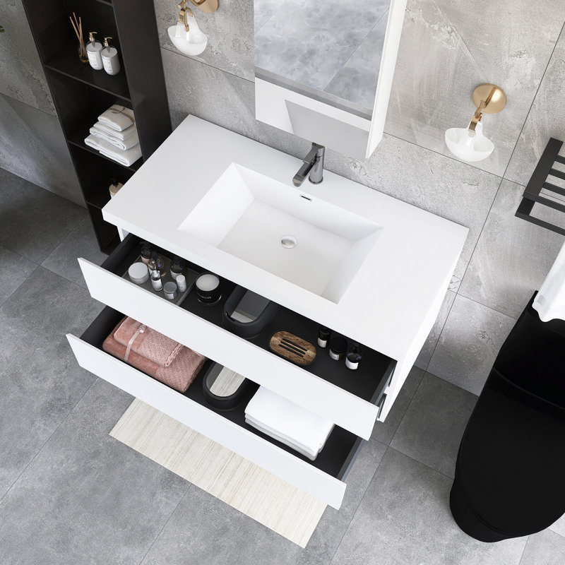 Meuble-lavabo flottant 42 po avec lavabo