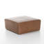 Repose-pieds carré en cuir véritable-559830543