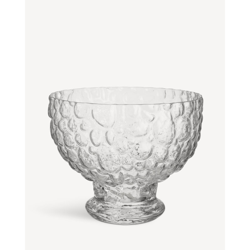 Moss Crystal Glass Serving Bowl