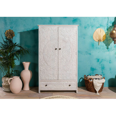 Kashmir 2 Door Solid Wood Wardrobe