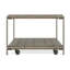Ensemble de table basse et de table de bout en bois 3 pièces Corbeta, graphite vieilli