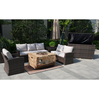 - Person Patio Conversation Set with Cushions