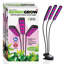 Bell+Howell Bionic Growburst 24" Indoor Plant Growing LED Lamp with 8 Brightness Settings, 3 Light Modes, 3 Heads