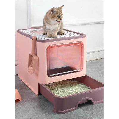 Leyt Plastic Self-Cleaning Litter Box