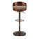 Aryelle Swivel Upholstered Adjustable Height Counter Stool with Metal Frame