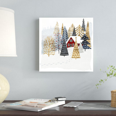 «Christmas Chalet I» par Victoria Borges - impression sur toile tendue