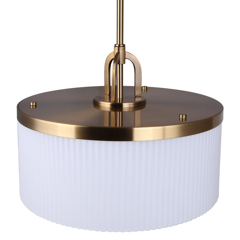 Luminaire suspendu tambour 3 lumières Bodell