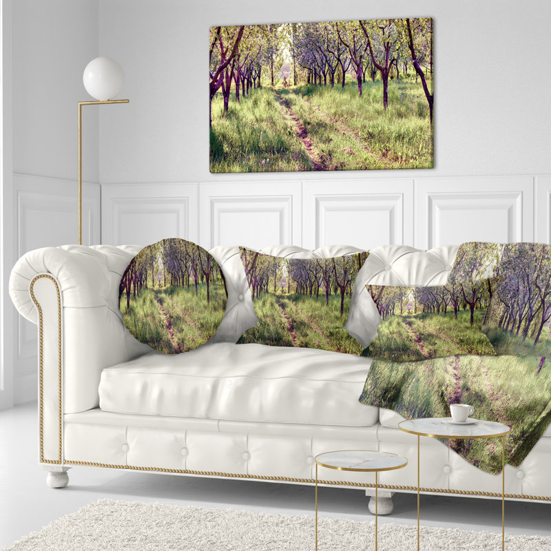 Coussin Blossom Apples Garden, Rectangulaire, 12 po x 20 po