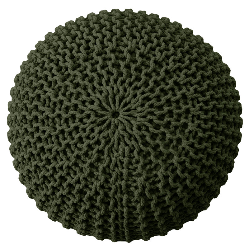 Repose-pieds rond avec repose-pieds By, Olive Green