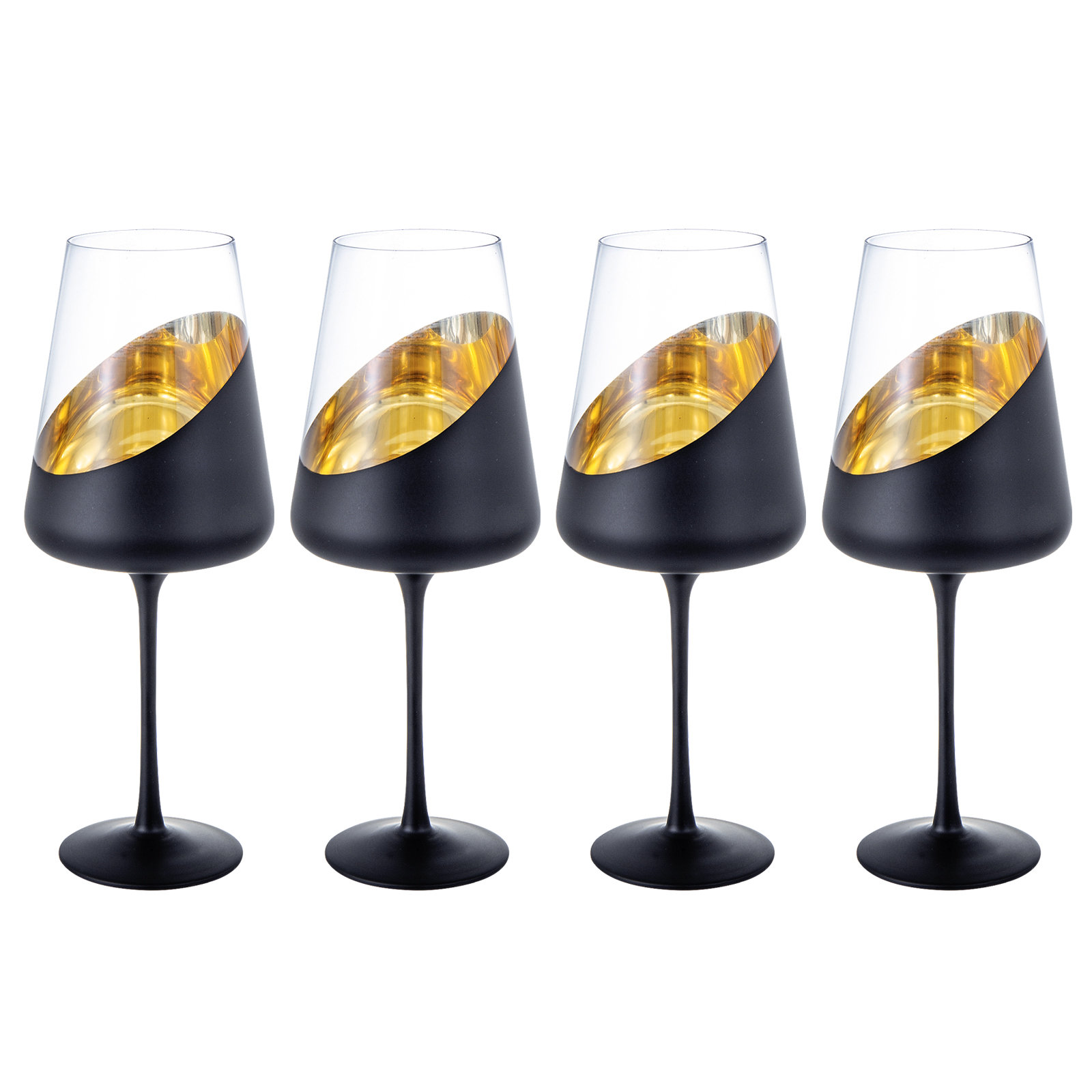 4-Piece 19-Oz Stemmed Drinking Wine Glasses (Set of 4) Mercer41