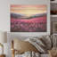 Bloomed Flower Horizons At Sunset I - Art mural en bois sur bois de pin naturel-835431559
