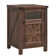 Ariellah 26'' Farmhouse End Side Table with Charging Station and Adjustable Storage Shelf