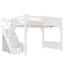 Lit mezzanine double en bois massif pour enfants avec garde-robe intégré et tablettes à côté-1483164909-1483164908