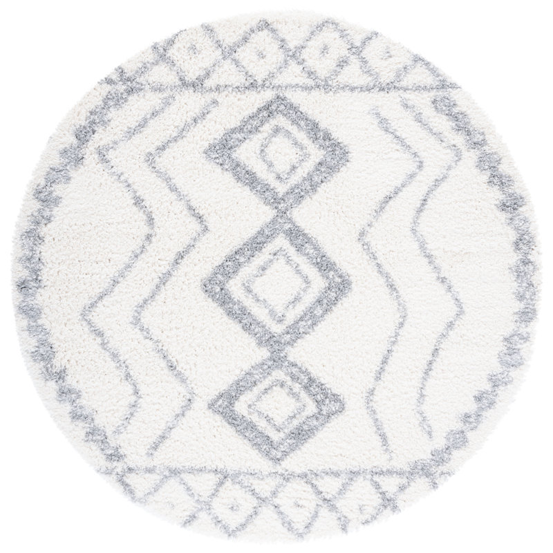 Glick Shag Performance Southwestern Rug, Round 6'7"