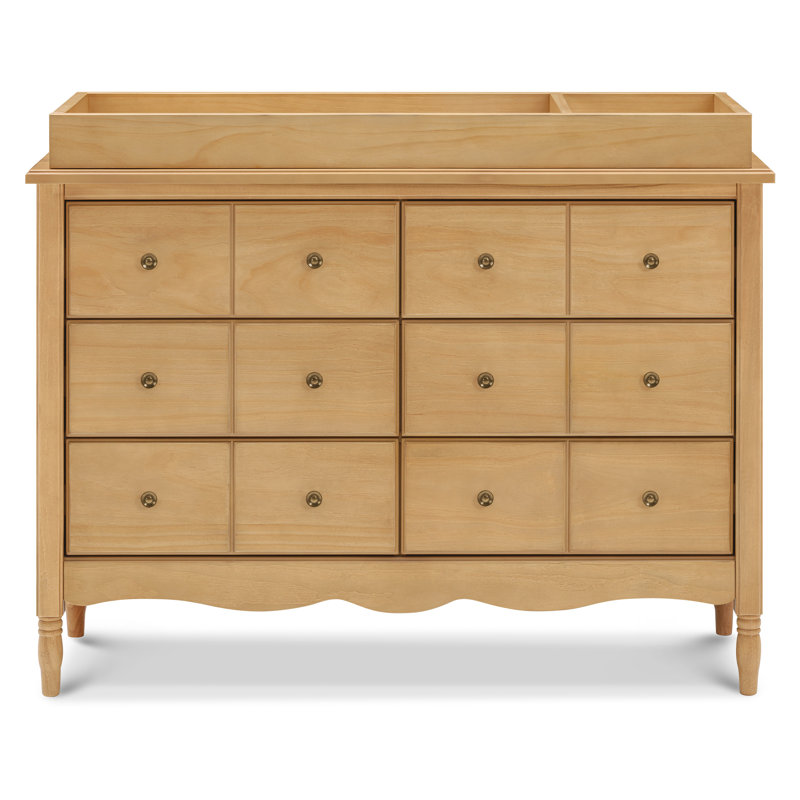 Liberty 6 Drawer 48" W Double Dresser, Honey