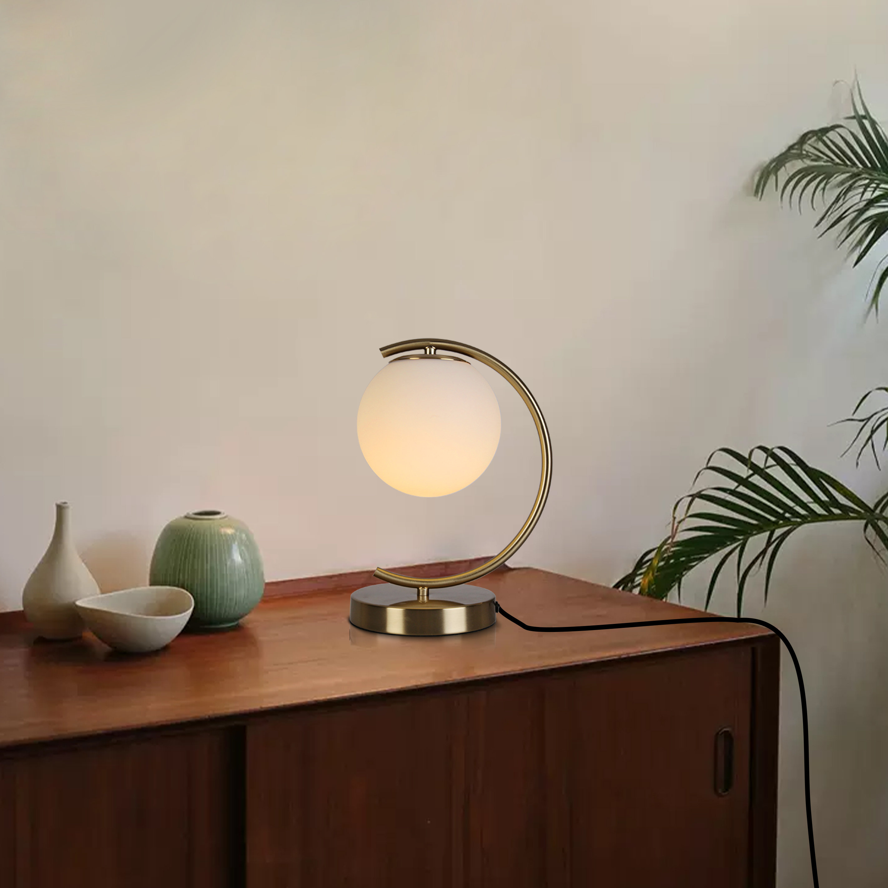 Mercer41 1-light Brushed Bress Bed Side Lamp Lamps For Night Stands Modern  Table Lamp Aesthetic Lamp \u0026 Reviews | Wayfair, image size:2844x2844