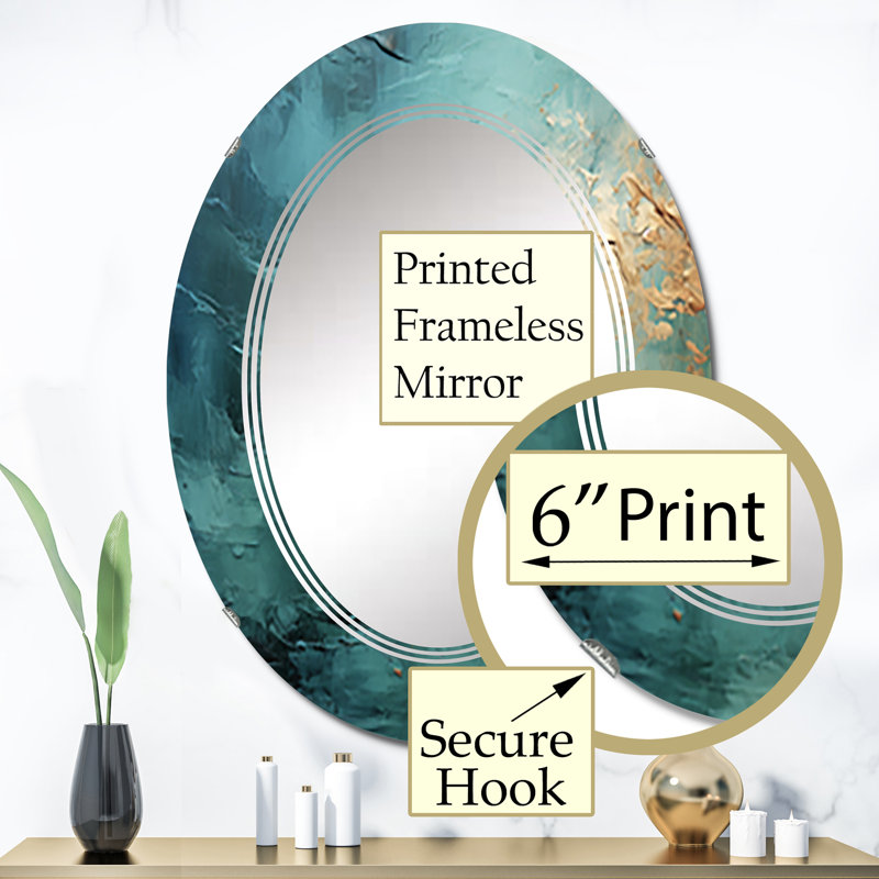 Atrani Oval Mirror, 36" x 24"