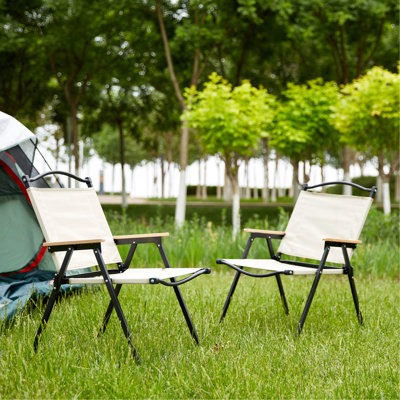 Chaise pliante d'extérieur 2 pièces pour le camping intérieur, extérieur, pique-nique, plage, cour, barbecue, fête, patio