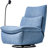 Nouhaus Snooze Modern Power Recliner - Swivel Glider Rocker with Wireless Charging & Extended Footrest, Heavy Duty Steel Base, Blue-106588209