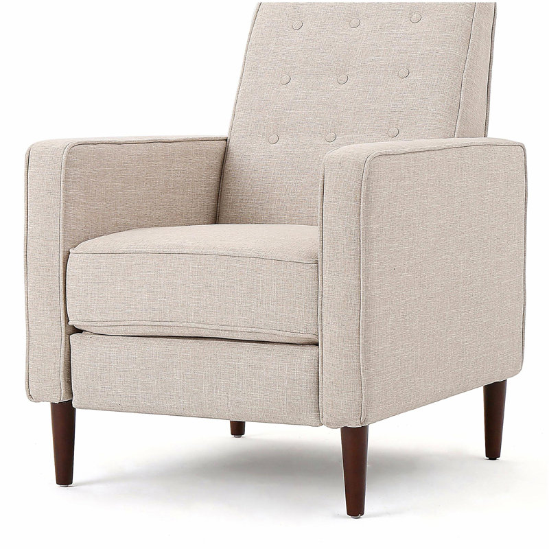 Canapé inclinable en tissu Mid-Century, Tissu de blé