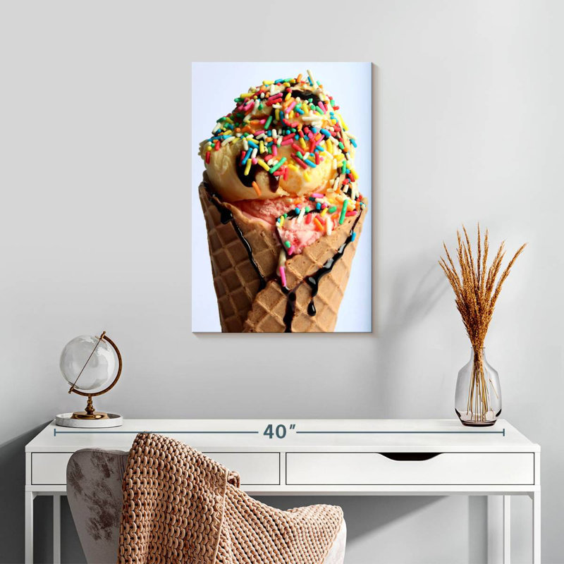 Yarlin Sprinkles On Ice Cream, 24" H x 16" W