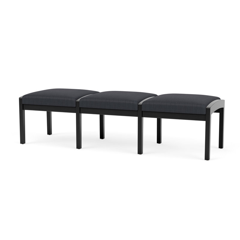 Banc en bois 3 places Lenox, Plot Line Cauldron, Noir, noir, noir, noir