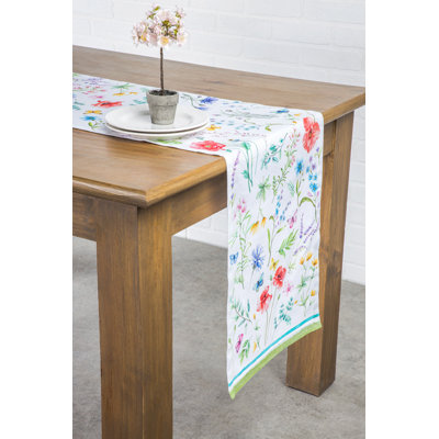 Geometric 100% Cotton Thanksgiving Table Runner
