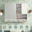 Armoire à pharmacie murale de 36 po x l 28 po, armoire de salle de bain murale avec porte miroir et tablette réglable pour salle de bain-11813878