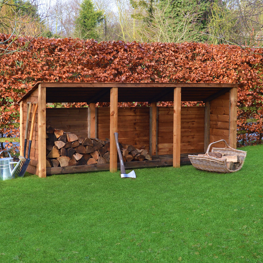 11 Ft. x 3 Ft. Wood Log Store