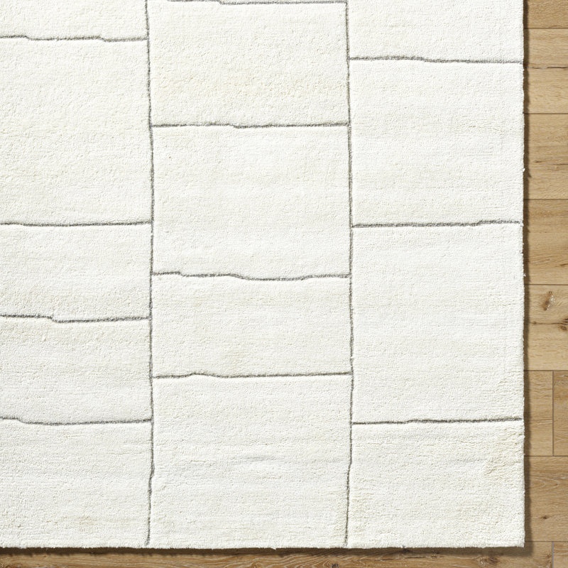 Altonia Rectangle Barrydale Wool Area Rug, Rectangle 8' x 10'