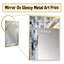 Grey and Yellow Mosaic II - Large Wall Mirror On Metal-861761539