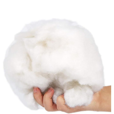 Premium Polyester Fibre Fill, Soft Pillow Stuffing, Stuffing for Stuffed Animals, Toys, Cloud Decorations, and More, Machine-Washable