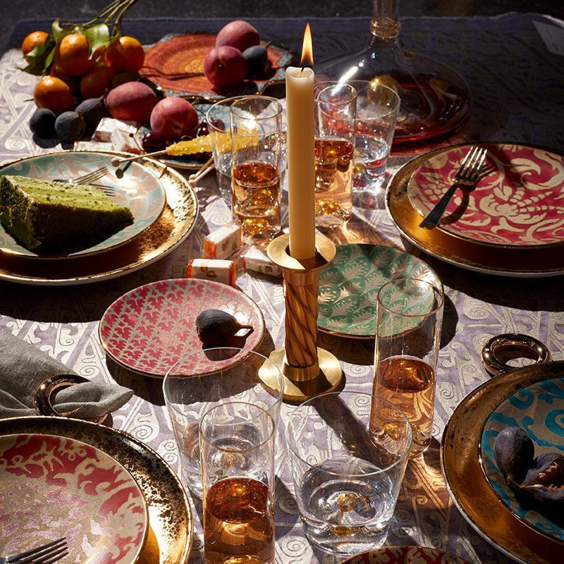 Fortuny Melagrana Canape Plate - (Green)