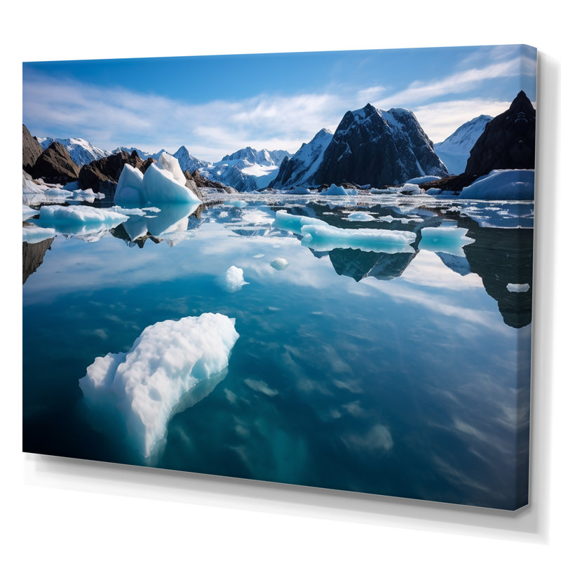 Glaciers à couper le souffle en Alaska II sur toile, H 24 po x l 32 po x P 1 po, Toile tendue