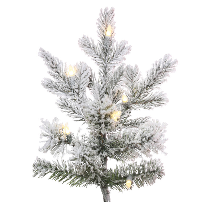 Kiana Lighted Artificial Pine Christmas Tree, 7.5' H x 60" W