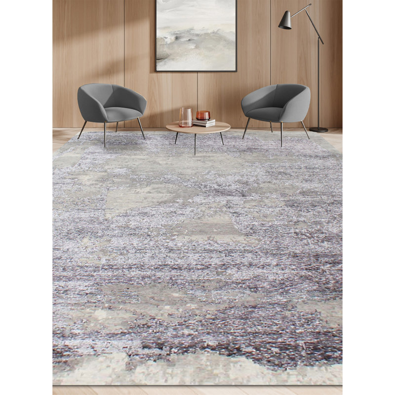 Area Rug in Charcoal, Rectangle 8' x 10'